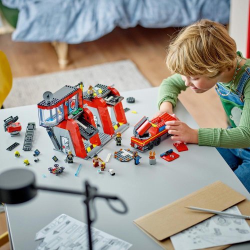 LEGO® City 60414 Brandweerkazerne en brandweerauto