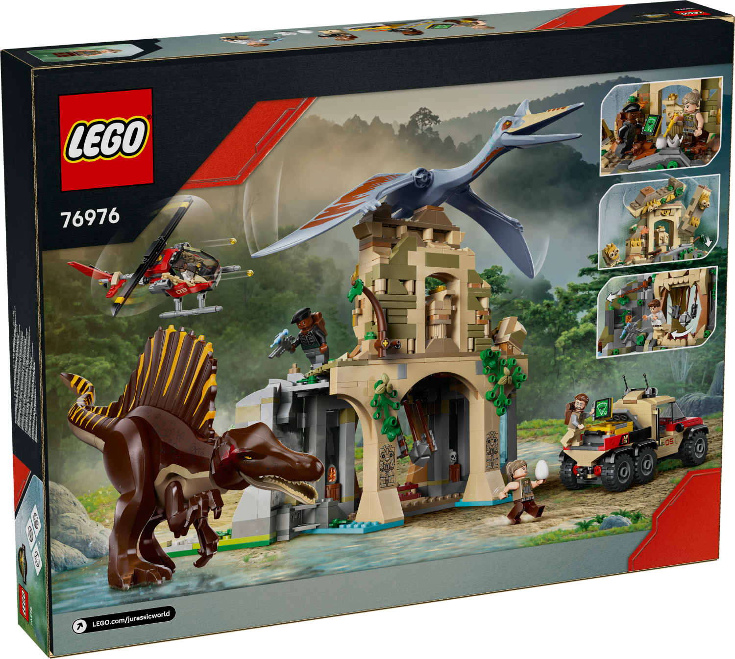 LEGO® Jurassic World 76976 スピノサウルスとケツァルコアトルス 上空