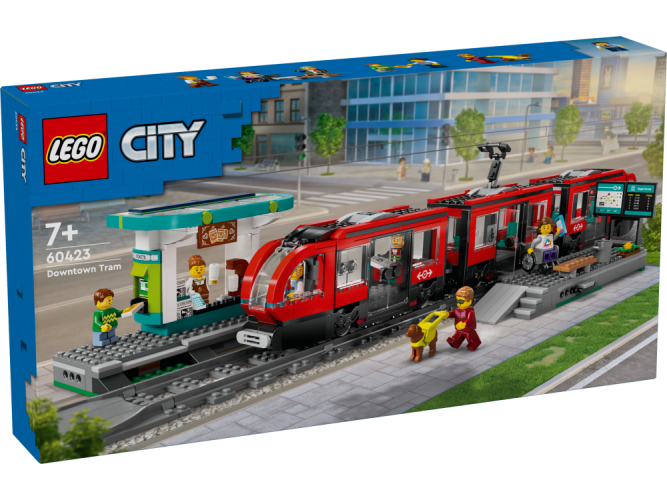 LEGO® City 60423 Tramwaj miejski ze stacją