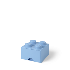 LEGO® Tárolódoboz 4 fiókkal - világoskék