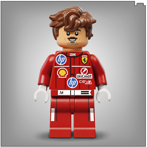 LEGO® F1 43014 Capacete Scuderia Ferrari HP de Charles Leclerc