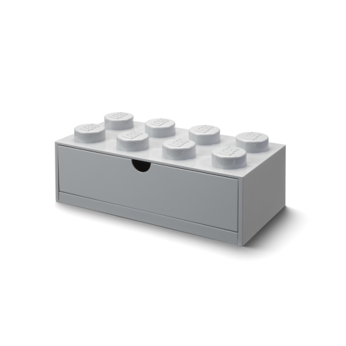 LEGO® caixa de mesa 8 com gaveta - cinzento