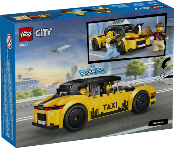 LEGO® City 60487 Taxi giallo