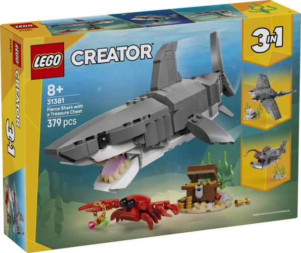 LEGO® Creator 31381 Divoký žralok a truhla s pokladem