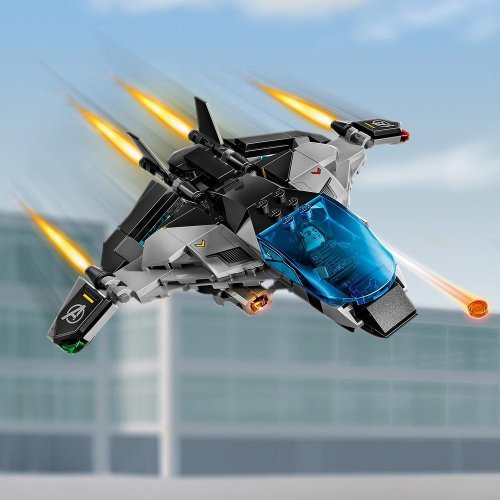LEGO® Marvel 76314 Amerika Kapitány: Polgárháború csatajelenet