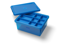 LEGO® úložný box s organizérem - modrá