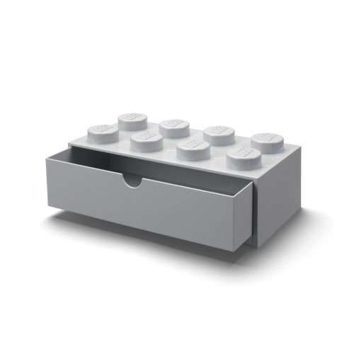 LEGO® caixa de mesa 8 com gaveta - cinzento