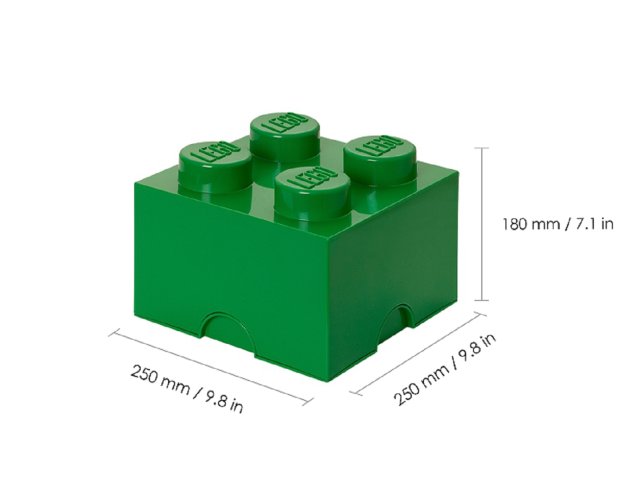 LEGO® Boîte de rangement 4 - vert foncé