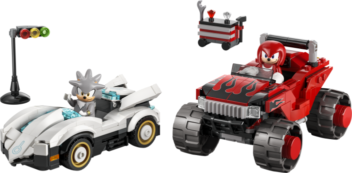 LEGO® Sonic the Hedgehog™ 77118 Silvers auto vs. Knuckles' monstertruck