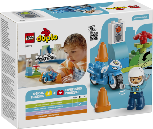 LEGO® DUPLO Town 10471 Blaues Polizeimotorrad