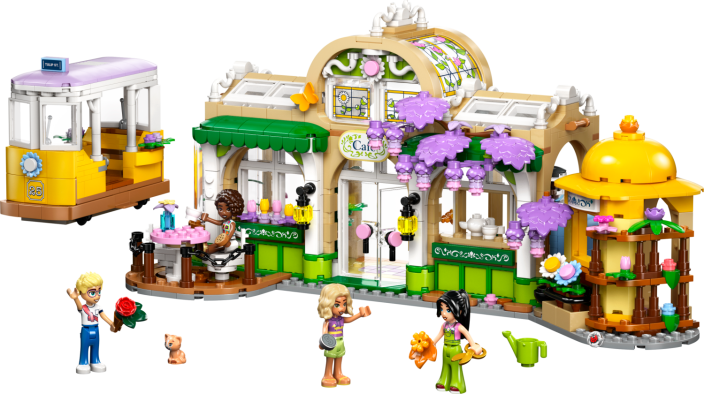 LEGO® Friends 42671 Café des plantes et Kiosque à fleurs