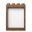 LEGO® cadre photo en bois (chêne - teinté foncé)