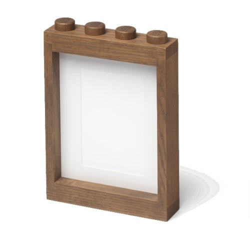 LEGO® houten fotolijst (eiken - donker gebeitst)