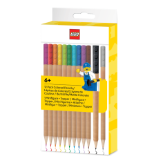 LEGO Pastelky, mix barev - 12 ks s LEGO klipem