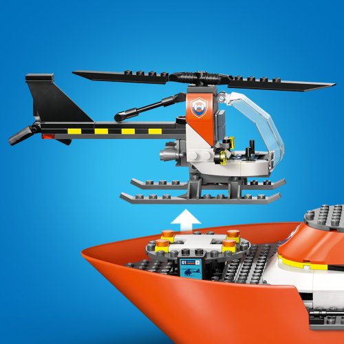LEGO® City 60504 Rettungsboot der Küstenwache mit Hubschrauber