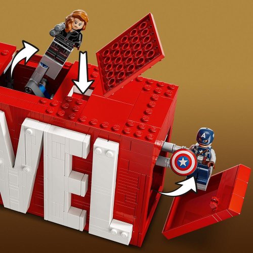 LEGO® Marvel 76313 Logótipo MARVEL e Minifiguras