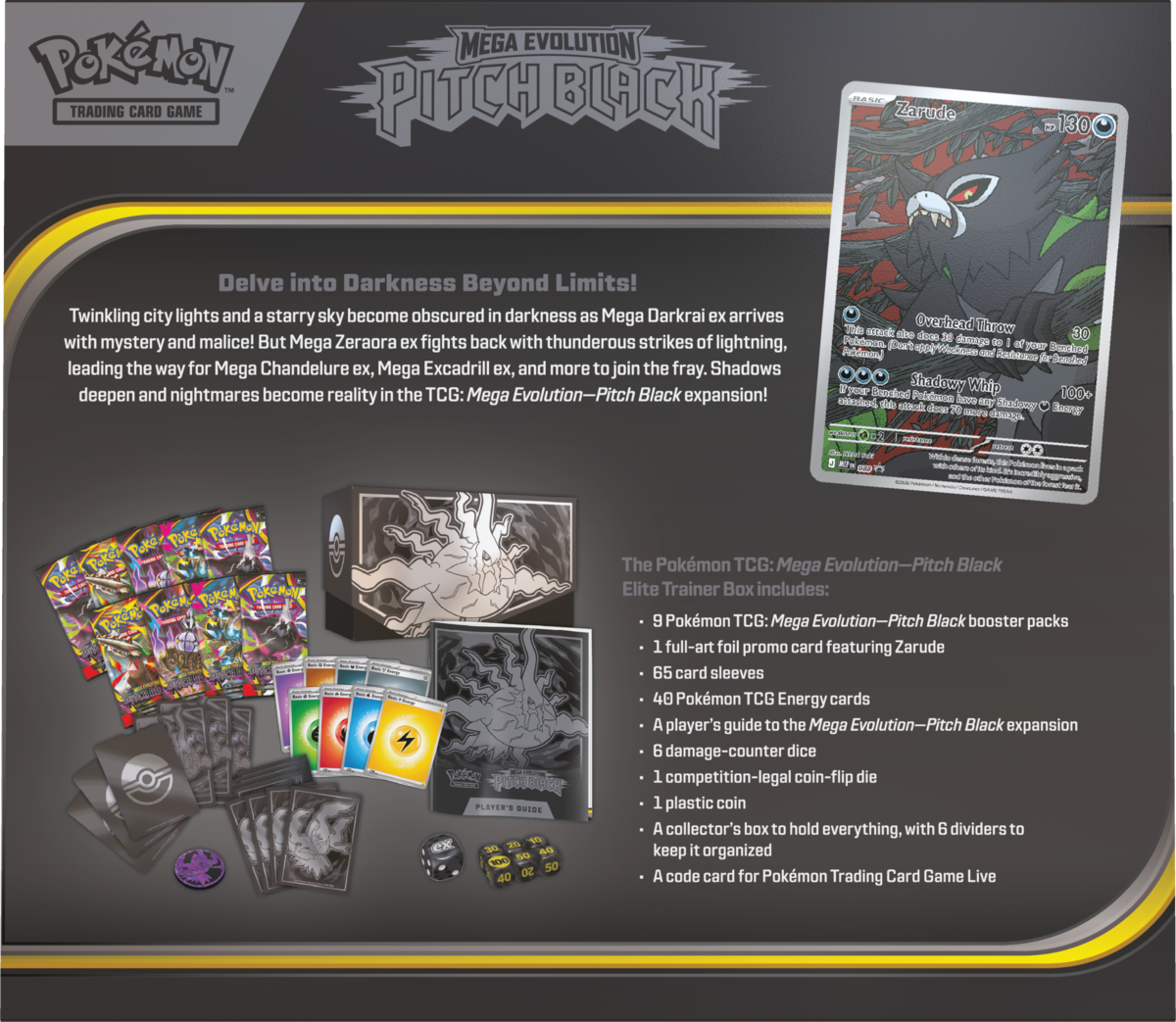 Pokémon TCG ME05 Pitch Black Elite Trainer Box balení