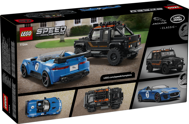 LEGO® Speed Champions 77264 Jaguar Project 7 en Land Rover Defender