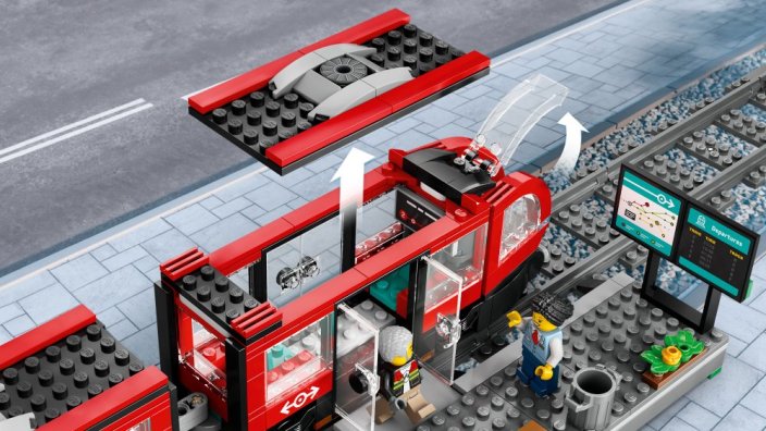 LEGO® City 60423 Tramwaj miejski ze stacją