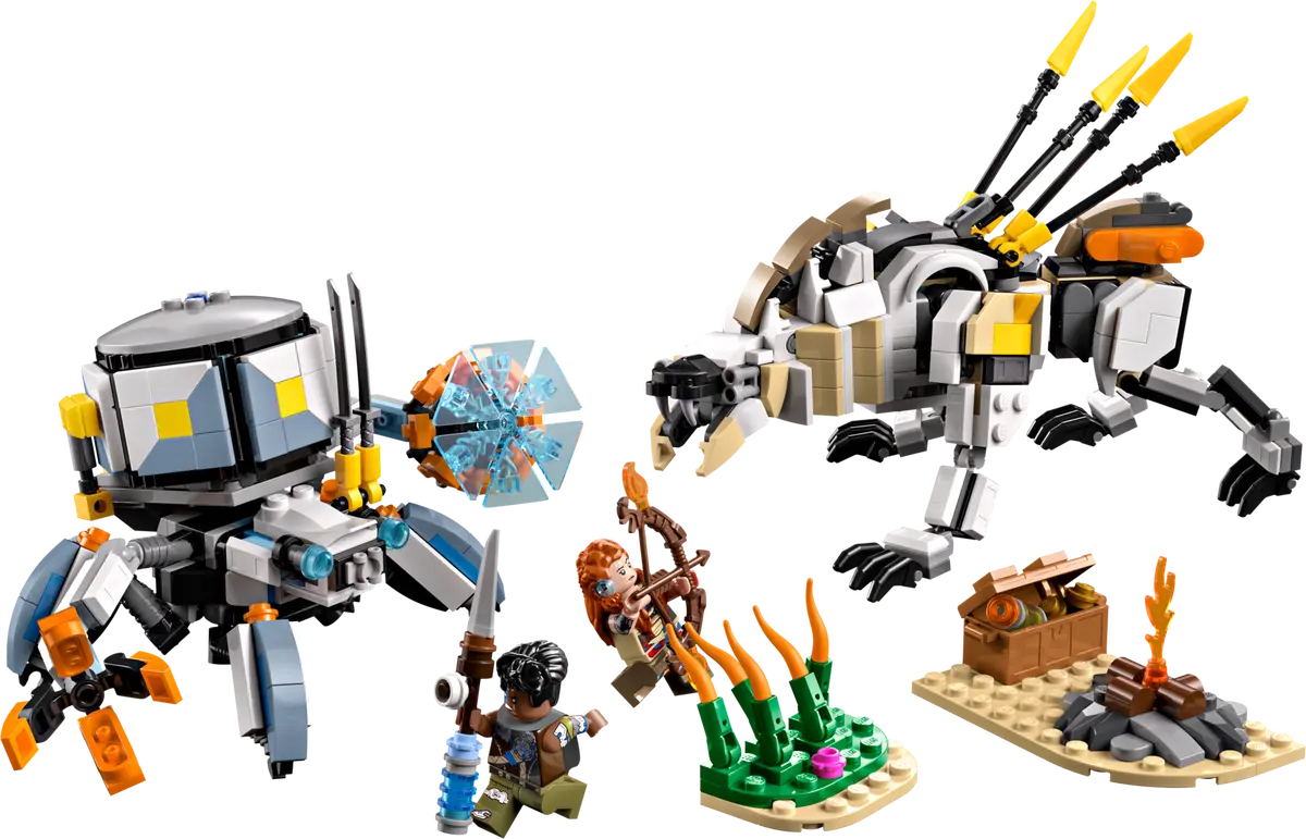 LEGO® Horizon Adventures™ 77037 Aloy și Varl vs. Shell-Walker și
