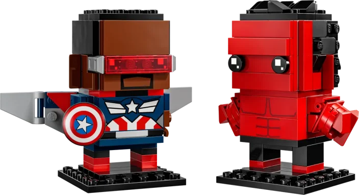 LEGO® BrickHeadz 40668 Personaggi di Captain America e Hulk Rosso