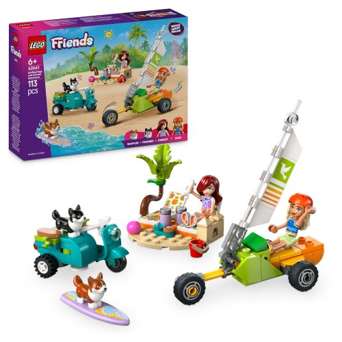 LEGO® Friends 42641 Surf- en scooterplezier met de honden
