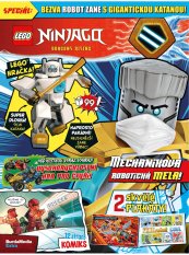KOMIKS LEGO® NINJAGO® 03/2026 - Minifigurka ROBOT ZANE S GIGANTICKOU KATANOU