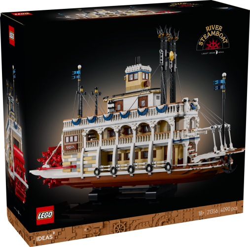 LEGO® Ideas 21356 Le bateau à vapeur du Mississippi
