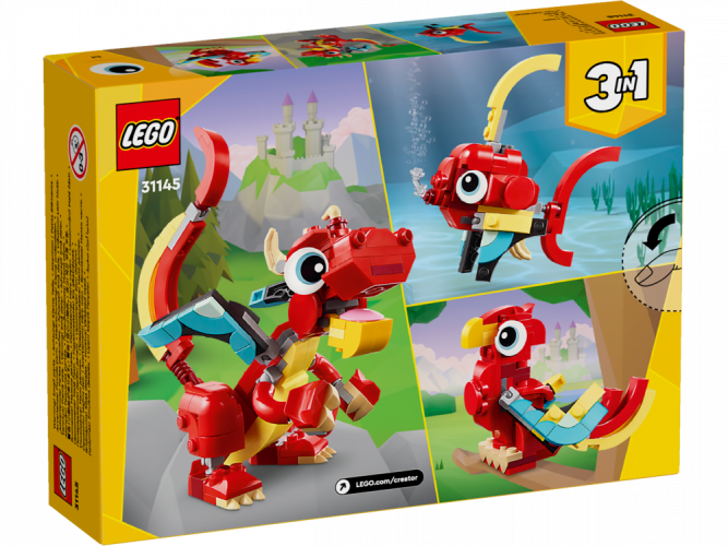 LEGO® Creator 3 w 1 31145 Czerwony smok