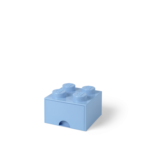 LEGO® Aufbewahrungsbox 4 mit Schublade - hellblau