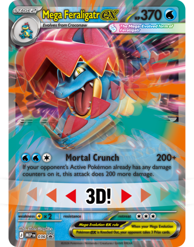 Pokémon TCG: ME02.5 Ascended Heroes - ex Box - Mega Feraligatr ex
