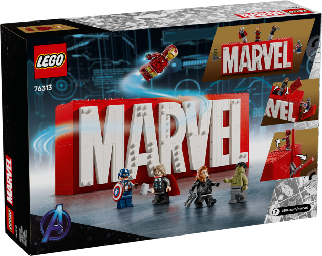 LEGO® Marvel 76313 Logótipo MARVEL e Minifiguras