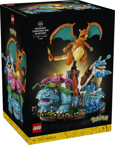LEGO® LEGO® Pokémon™ 72153 Florizarre, Dracaufeu et Tortank