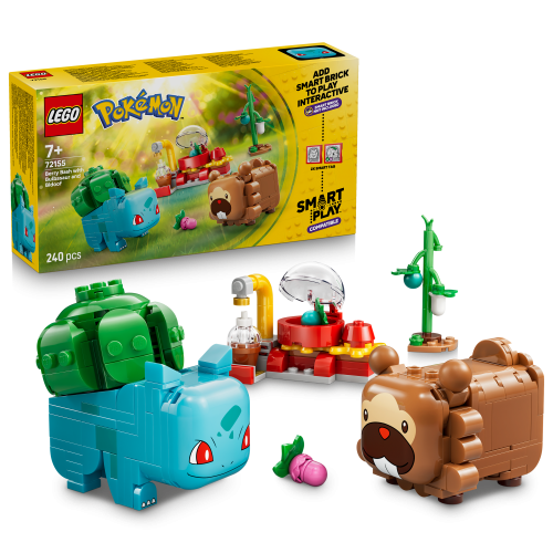 LEGO® Pokémon™ 72155 SMART Play™: Bulbasaur i Bidoof z krzewem jagody