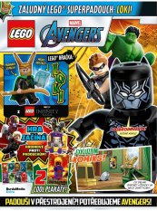 KOMIKS LEGO® MARVEL AVENGERS 02/2025 - Minifigurka LOKI + SBĚRATELSKÉ HRACÍ KARTY