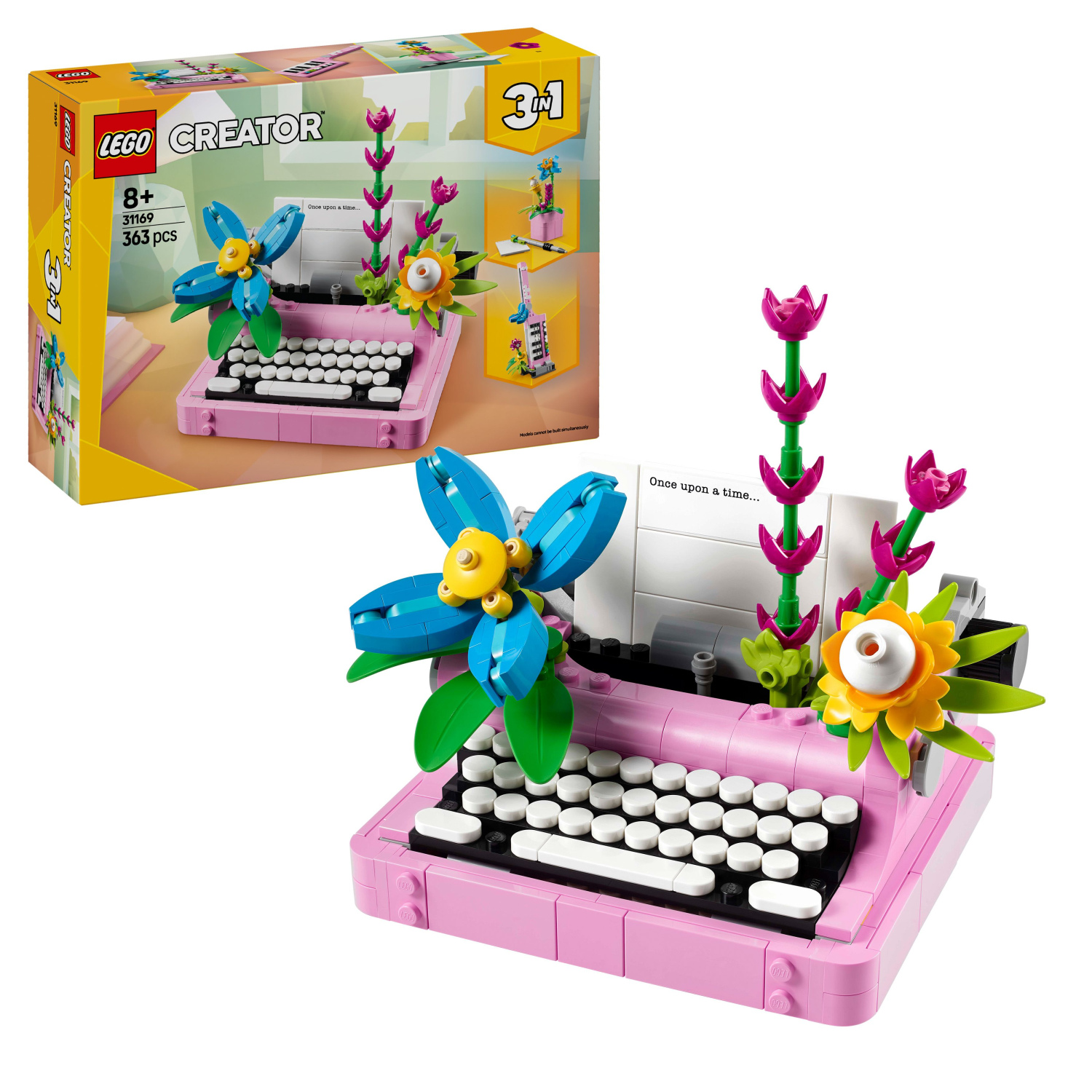 LEGO® Creator 3-in-1 31169 Typewriter with Flowers