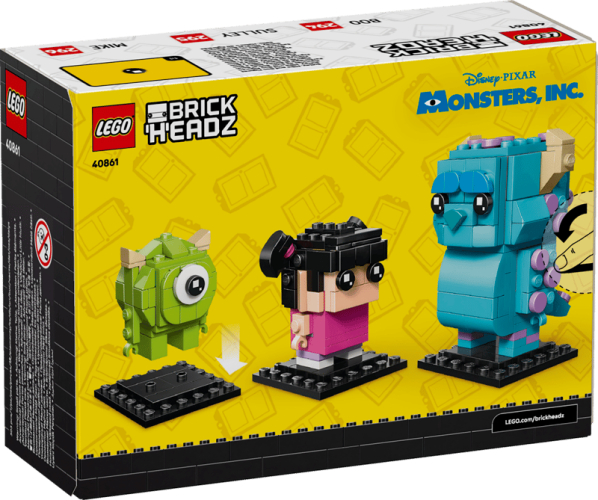 LEGO® BrickHeadz™ 40861 – Figurki: Sulley, Mike i Boo