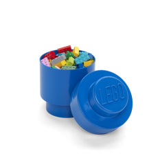 LEGO® Pudełko do przechowywania okrągły 123 x 183 mm - niebieska