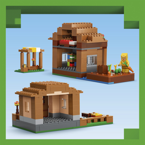 LEGO® Minecraft 21596 Angriff des Magiers auf das Dorf
