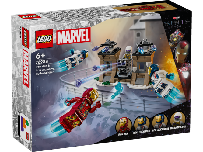 LEGO® Marvel 76288 Iron Man et l’Iron Legion contre le soldat de l’Hydra