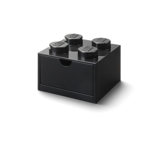 LEGO® table box 4 avec tiroir - noir