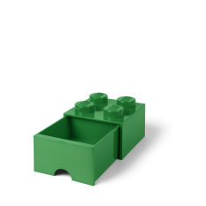 LEGO® Aufbewahrungsbox 4 mit Schublade - dunkelgrün