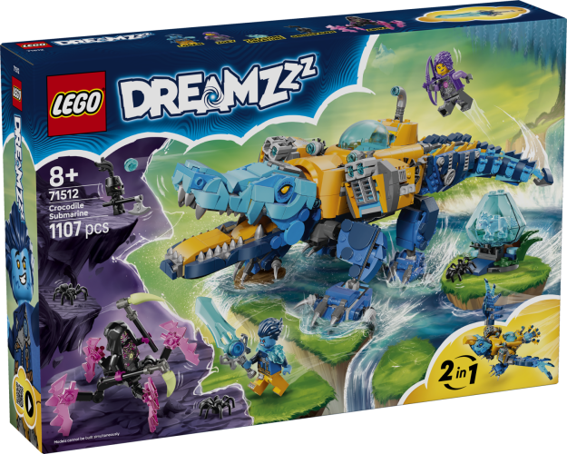 LEGO® DREAMZzz™ 71512 Krokodylołódź podwodna