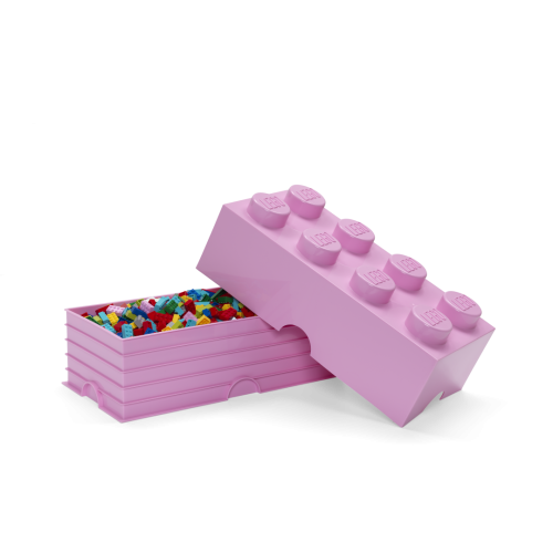 LEGO® Boîte de rangement 8 - rose clair