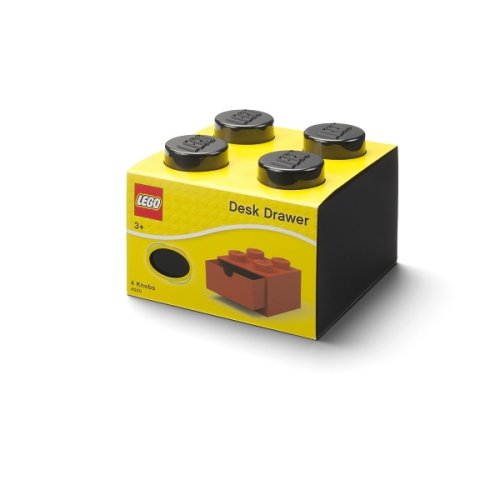 LEGO® asztali doboz 4 fiókkal - fekete