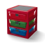 LEGO® Organizer mit drei Schubladen - Rot