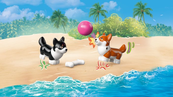 LEGO® Friends 42641 Surf- en scooterplezier met de honden