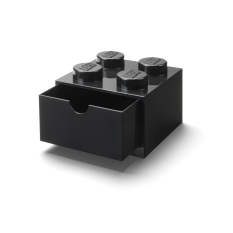 LEGO® stolik box 4 z szufladą - czarne