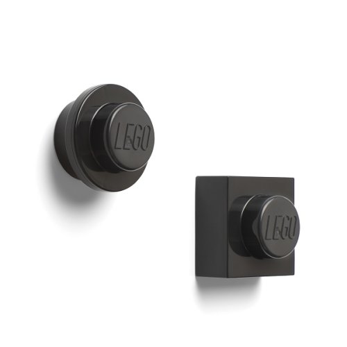 LEGO®-Magnete, 2er-Set - schwarz