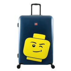 LEGO® Luggage ColourBox Minifigure Head 28\" - Marineblau